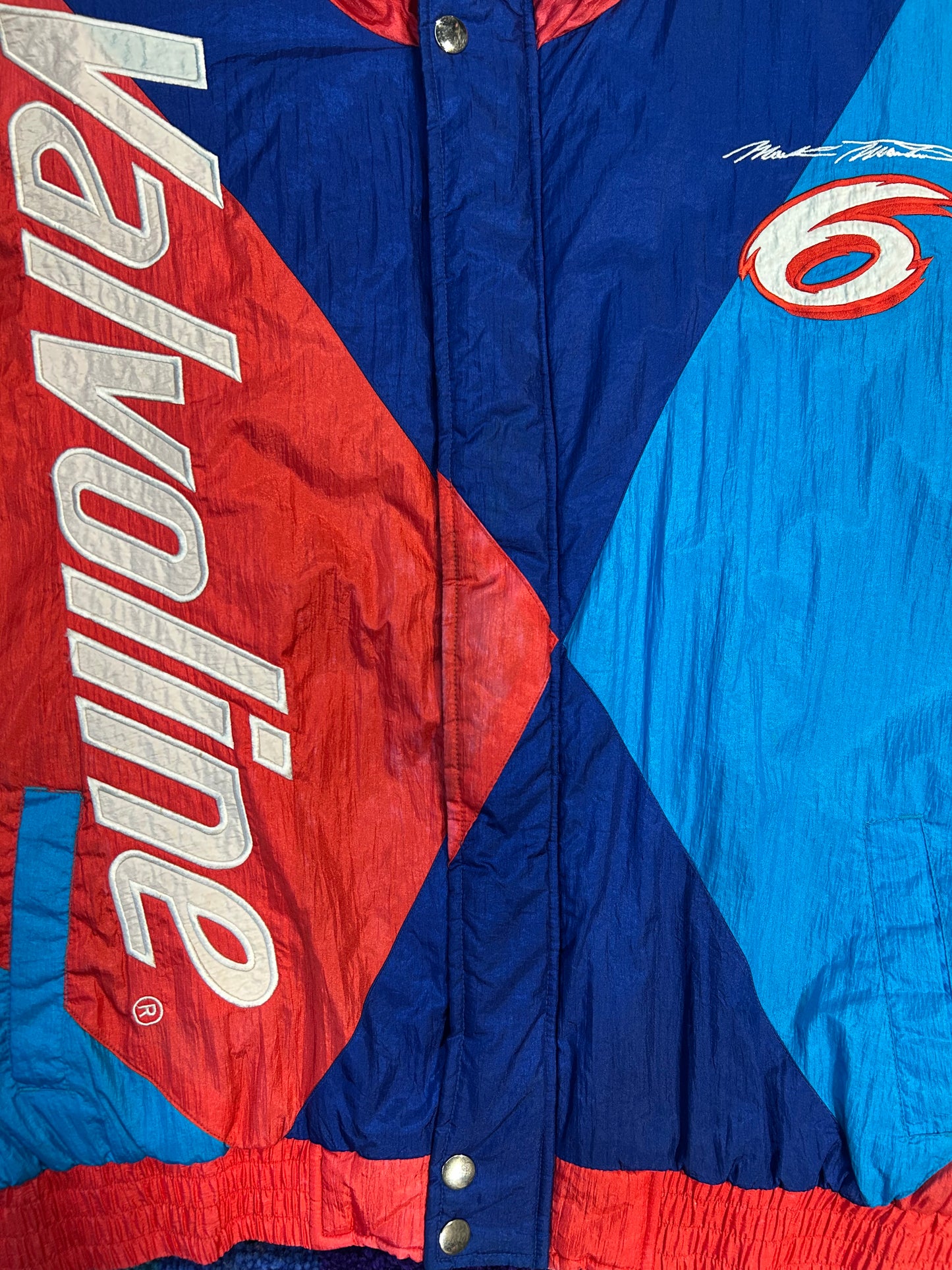 Vintage Mark Martin Valvoline #6 NASCAR Jacket