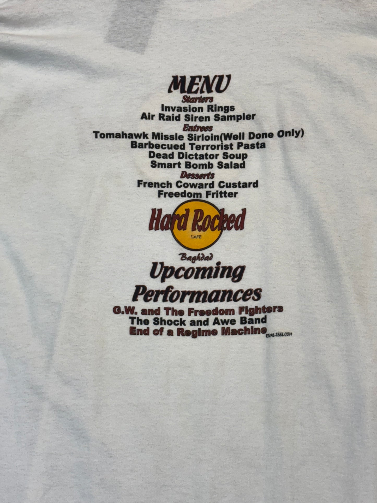 Jerzees “Hard Rocked” Cafe Baghdad Tee