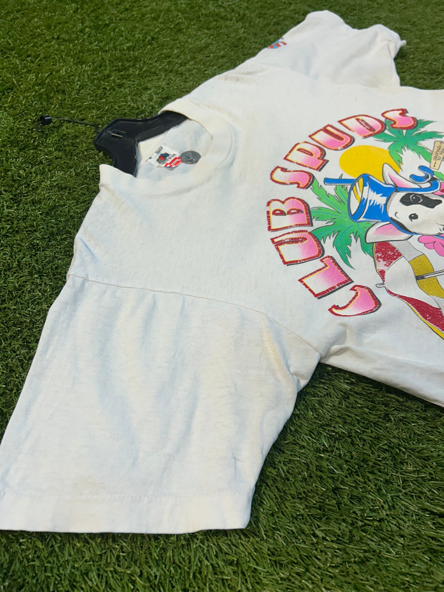 Vintage 1986 Club Spuds Budlight Beer Tee