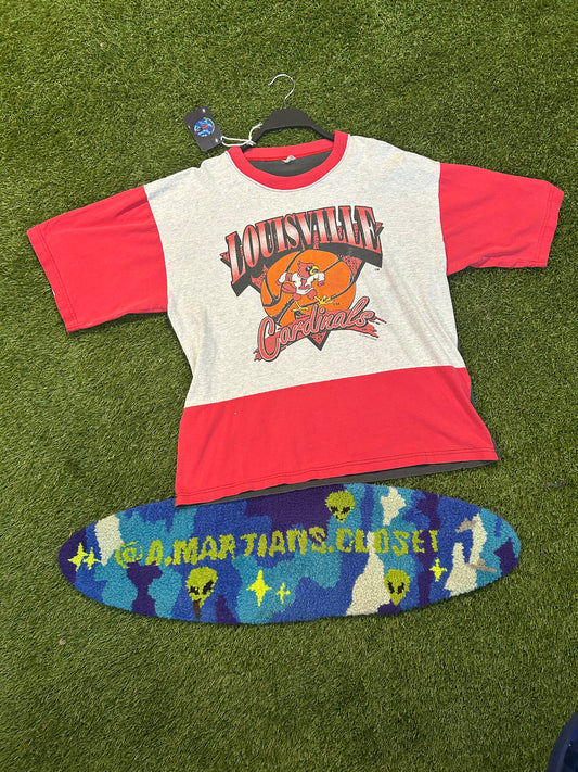 Vintage University Of Louisville Cardinals Basketball Tee