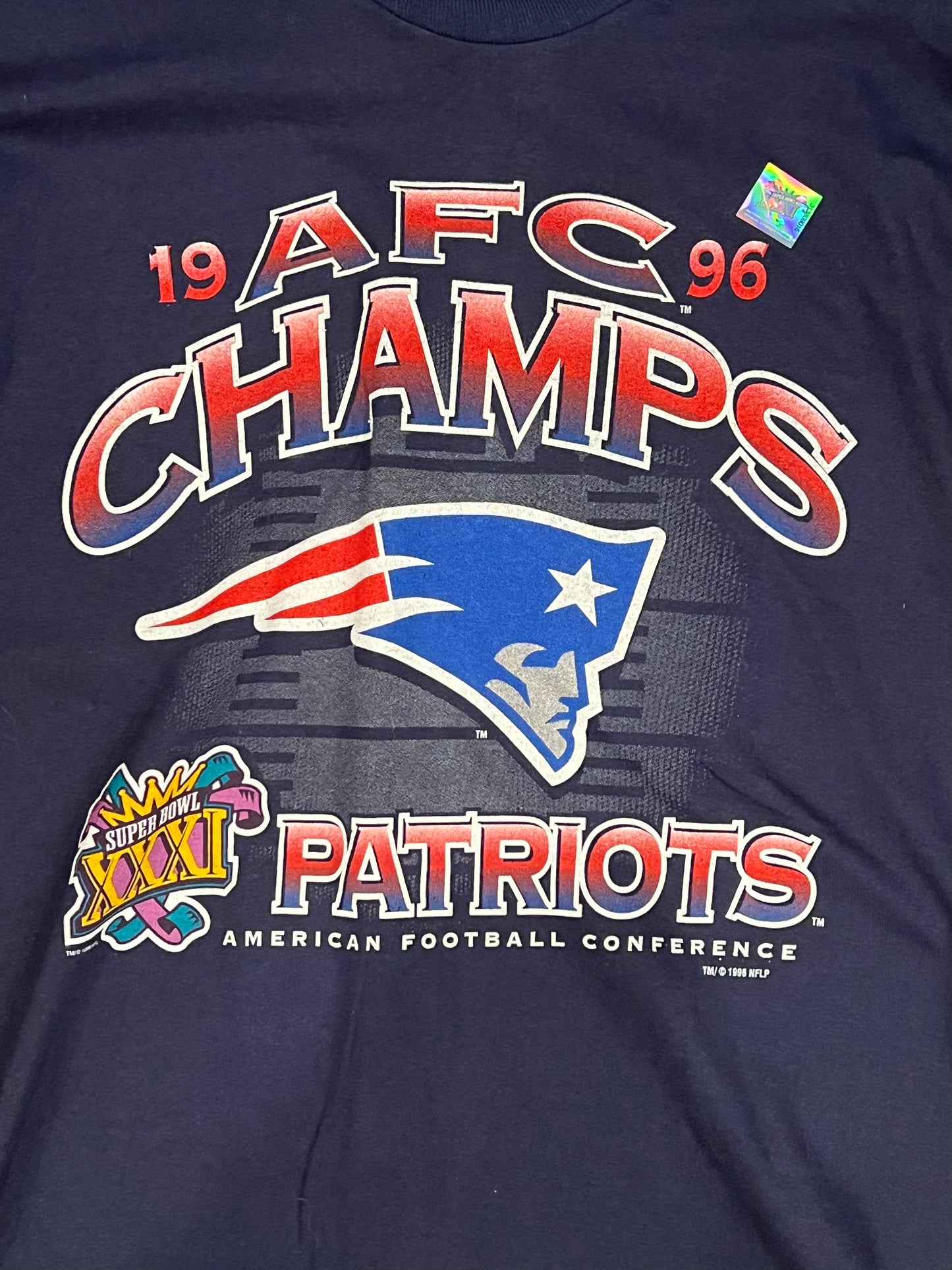 Vintage 1996 New England Patriots “AFC CHAMPS” Tee