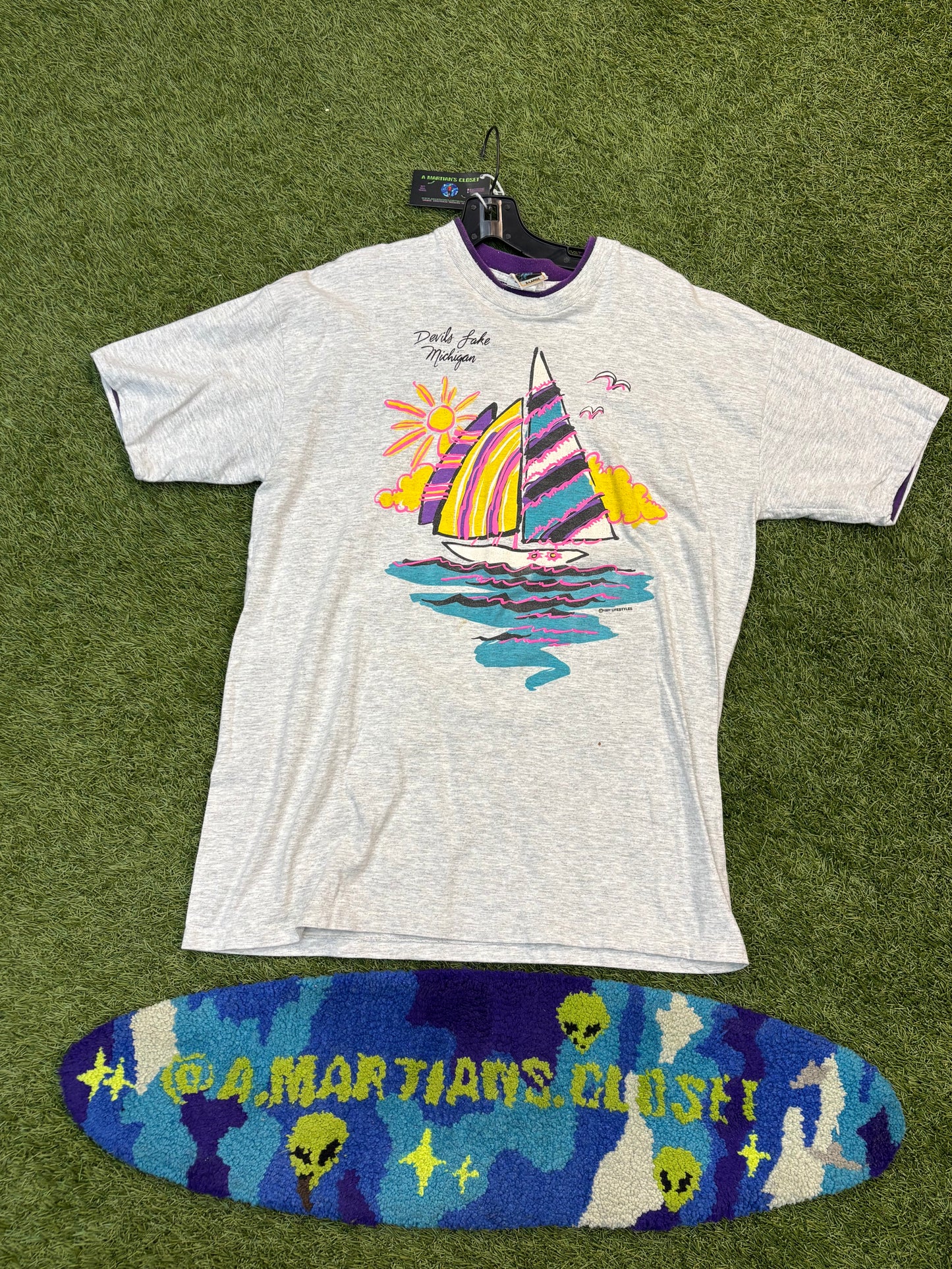 Vintage Devils Lake Michigan Travel Tee