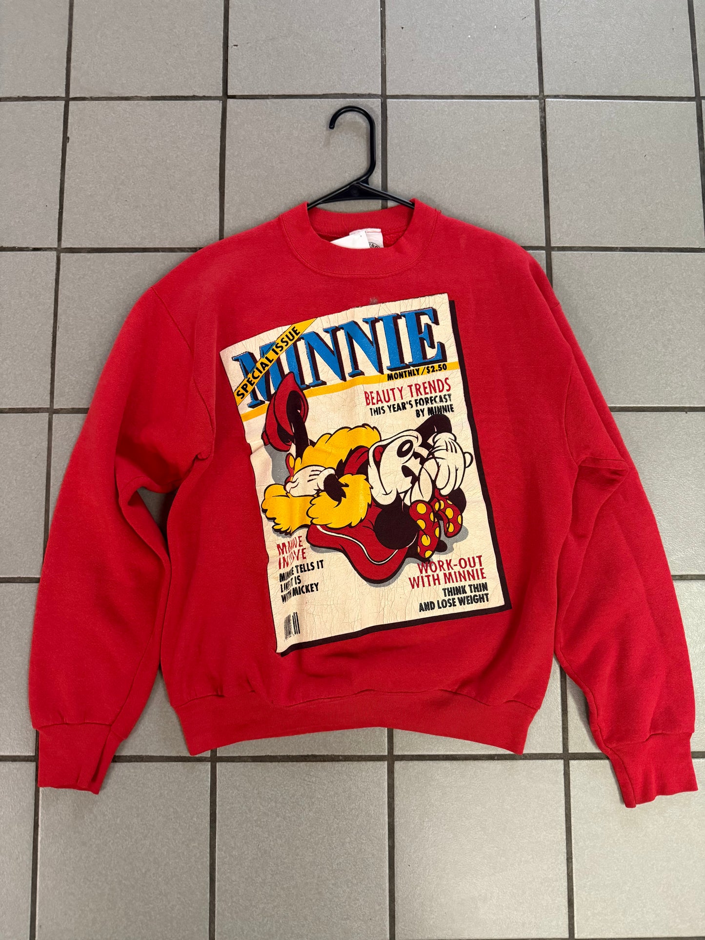 Women’s Vintage Minnie Mouse Crewneck