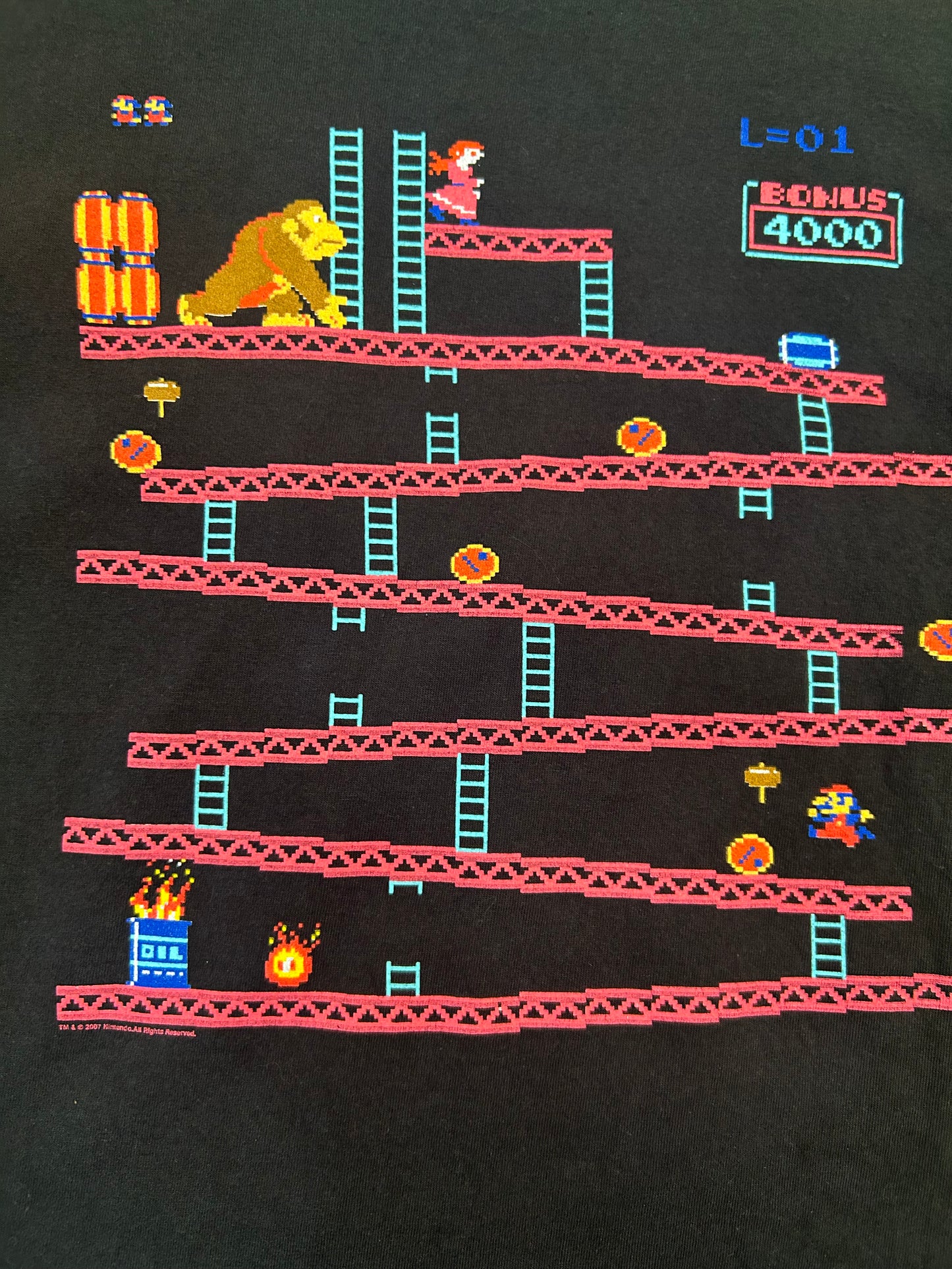 Y2K Nintendo Donkey X Mario Tee