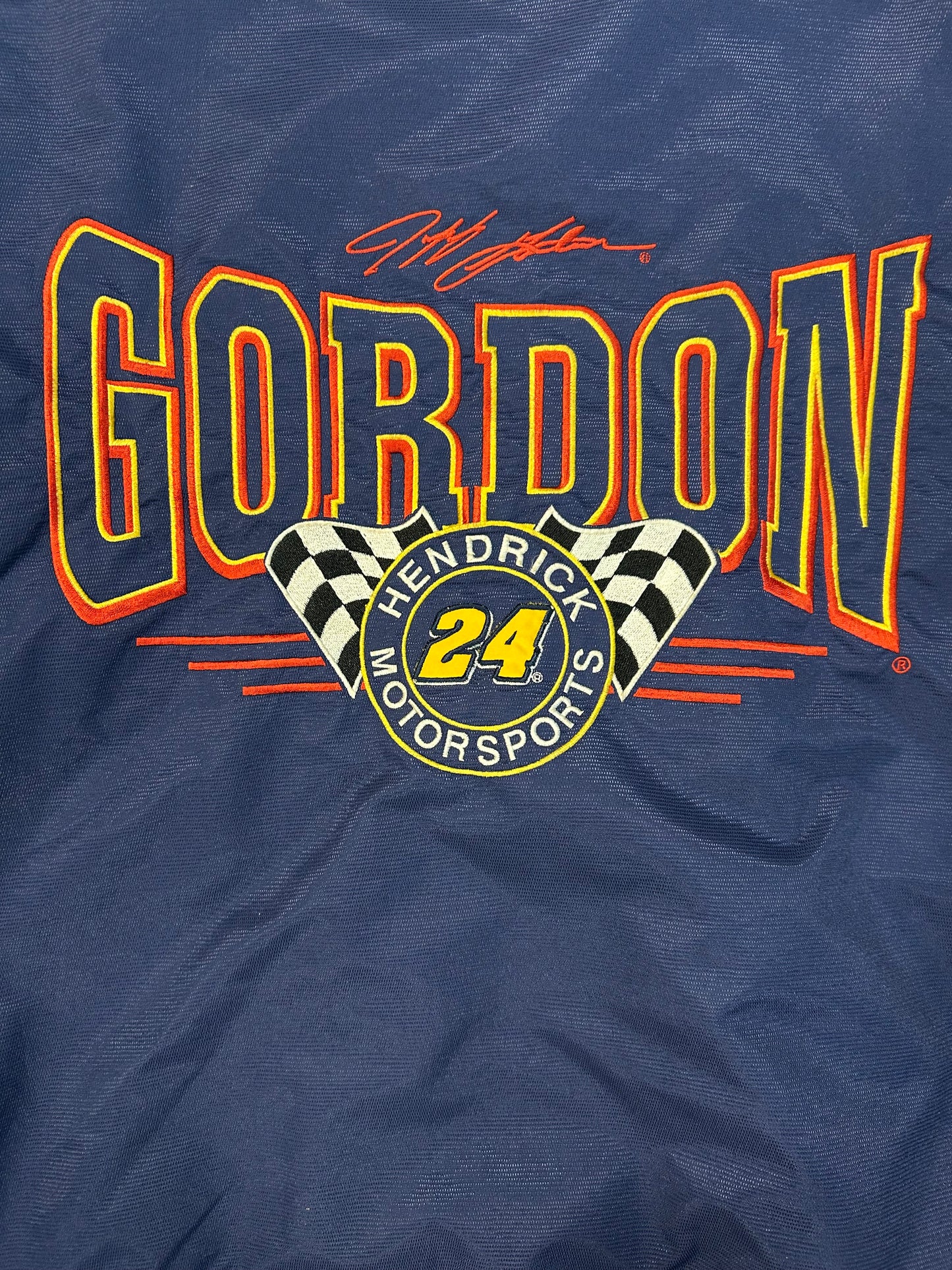 Vintage 90s Jeff Gordon #24 All Navy NASCAR Jacket