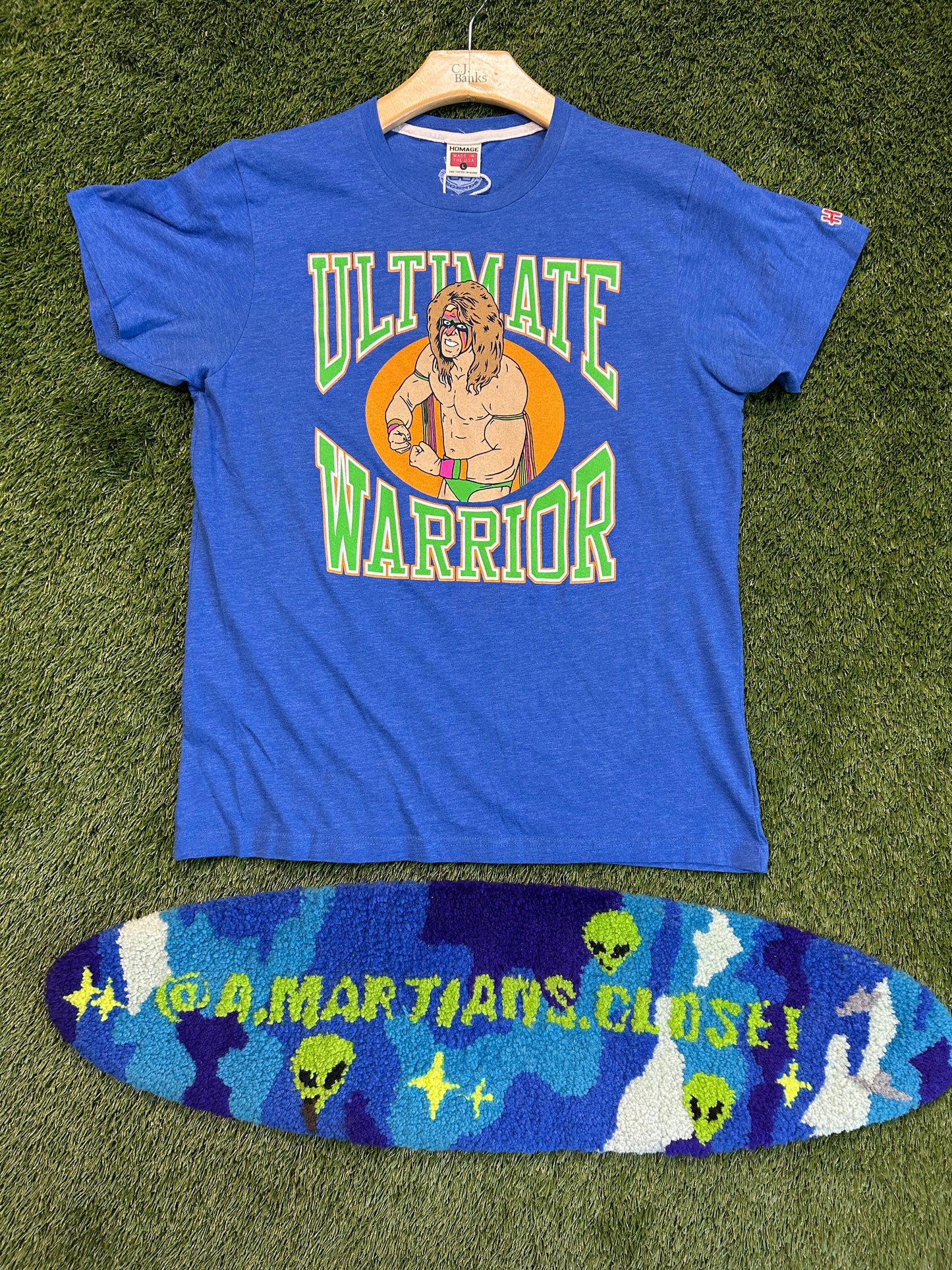 Retro Style Reprint Ultimate Warrior Wrestler Tee