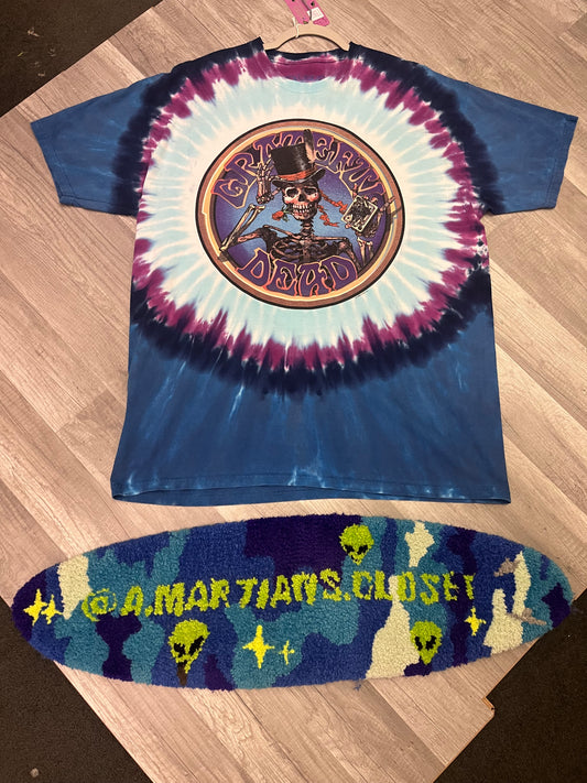 Retro Style Liquid Blue Grateful Dead Tee