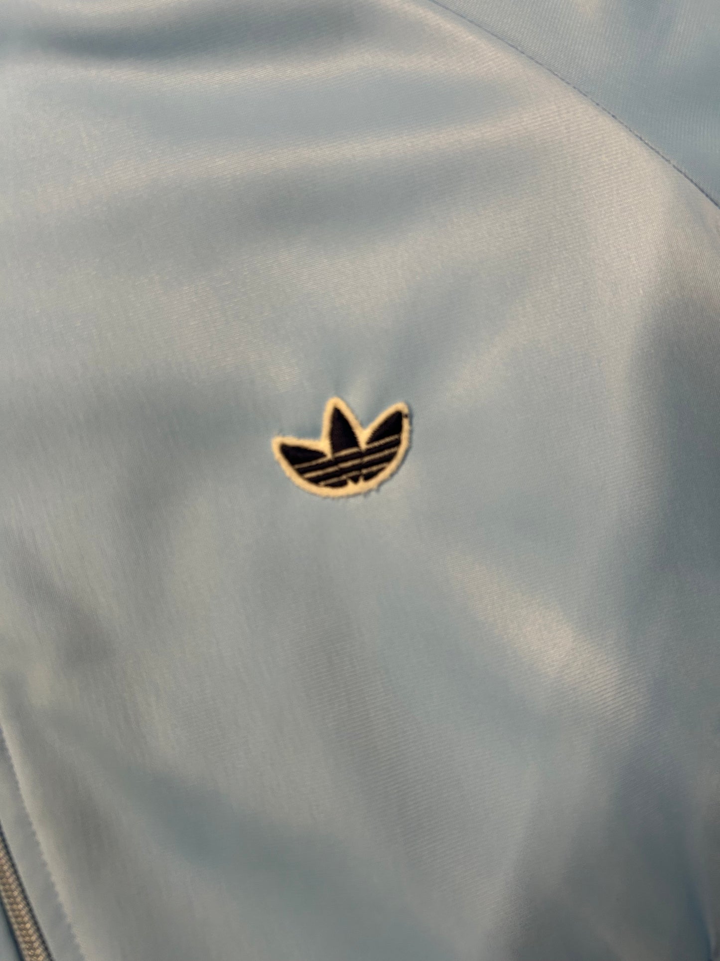 Vintage 90s Adidas Baby Blue Track Jacket