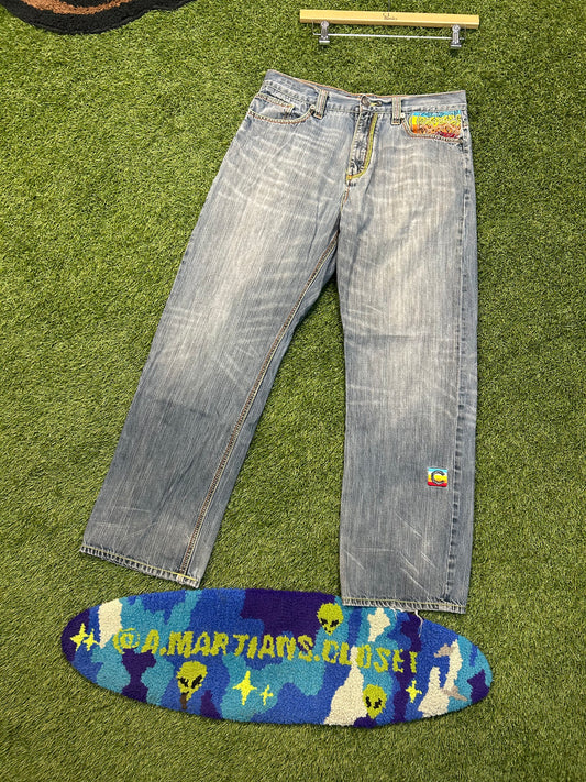 Y2K Coogi Multi Color Big G Jeans