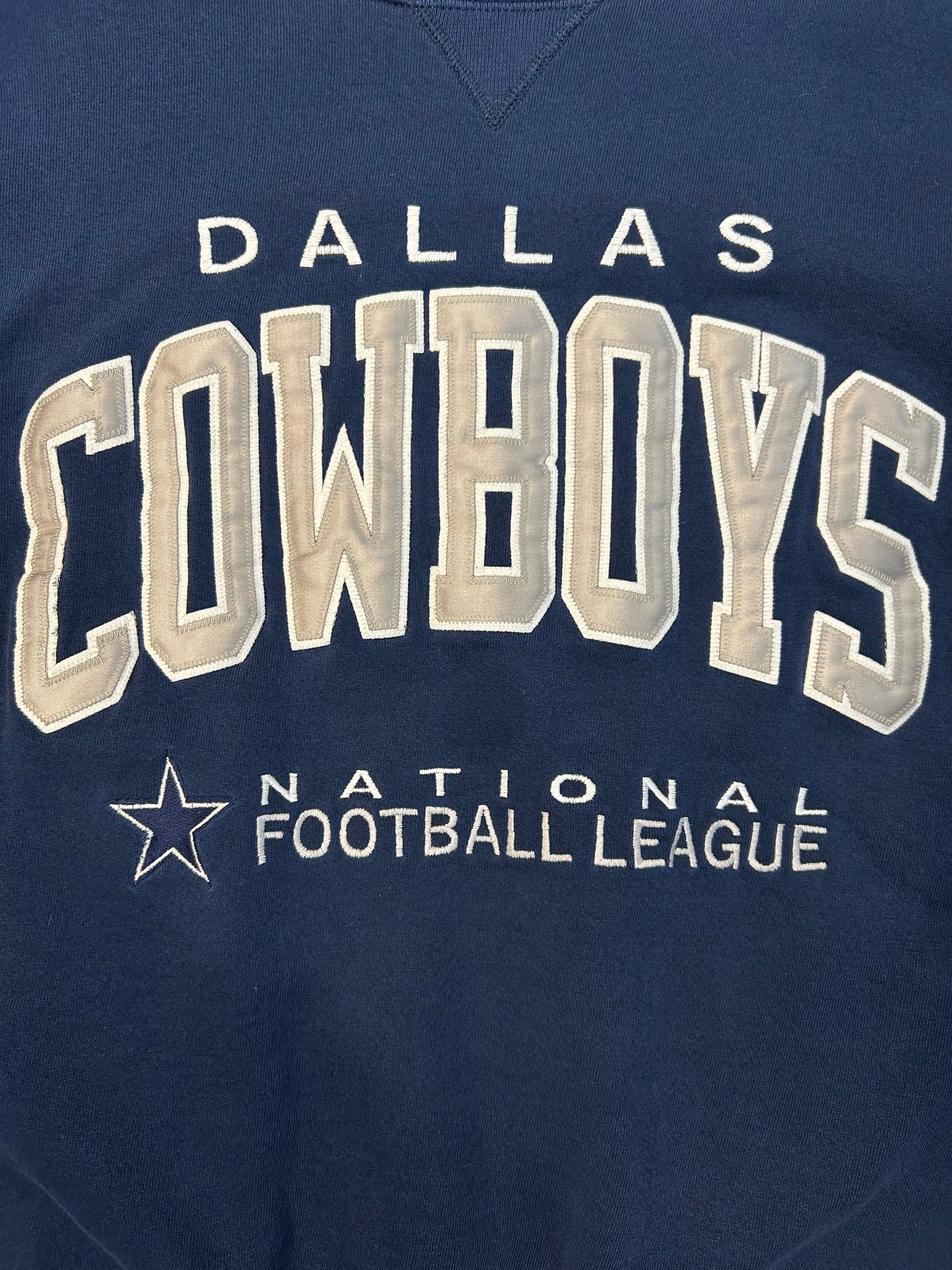 Vintage Russel Brand Dallas Cowboys Embroidered Logo Crewneck