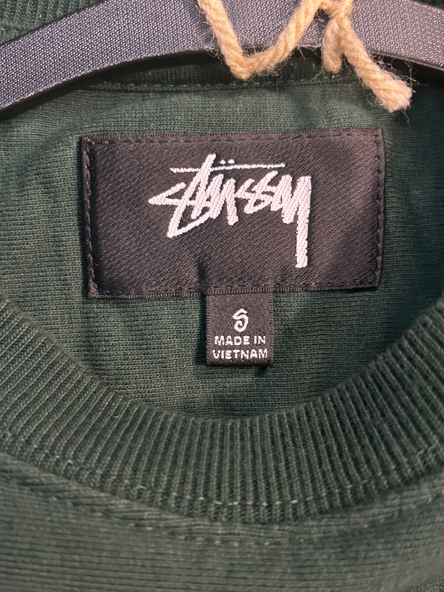 Stussy Sports Green Crewneck Relaxed Fit