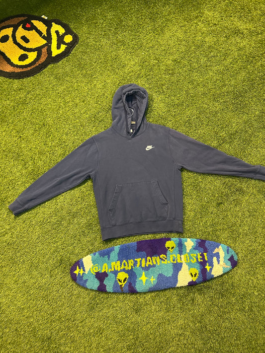 Y2K Nike Hoodie Navy Small Logo