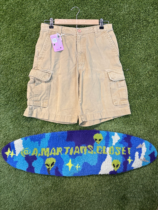 Emergency Exit Light Tan Cargo Shorts Size 29