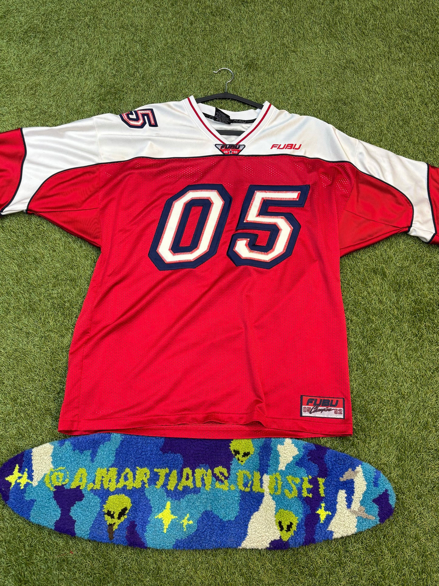 Vintage FUBU #5 Red Jersey