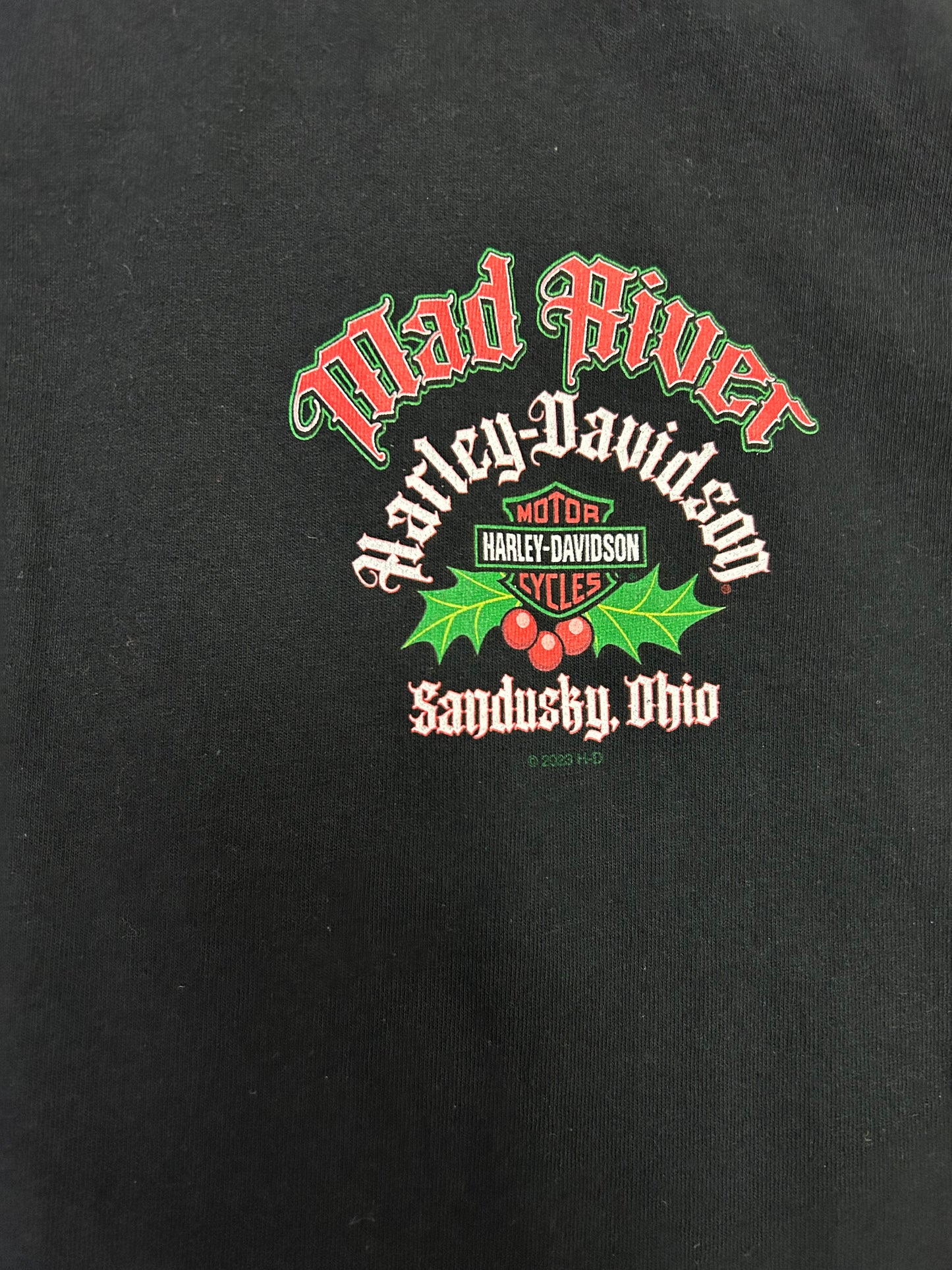 Mad River Harley Davidson Santa Clause Tee