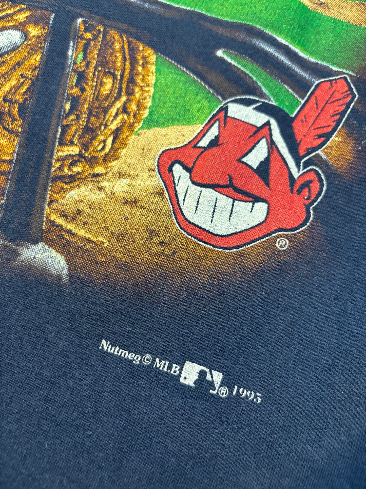 Vintage 1995 Cleveland Indians Catcher Tee