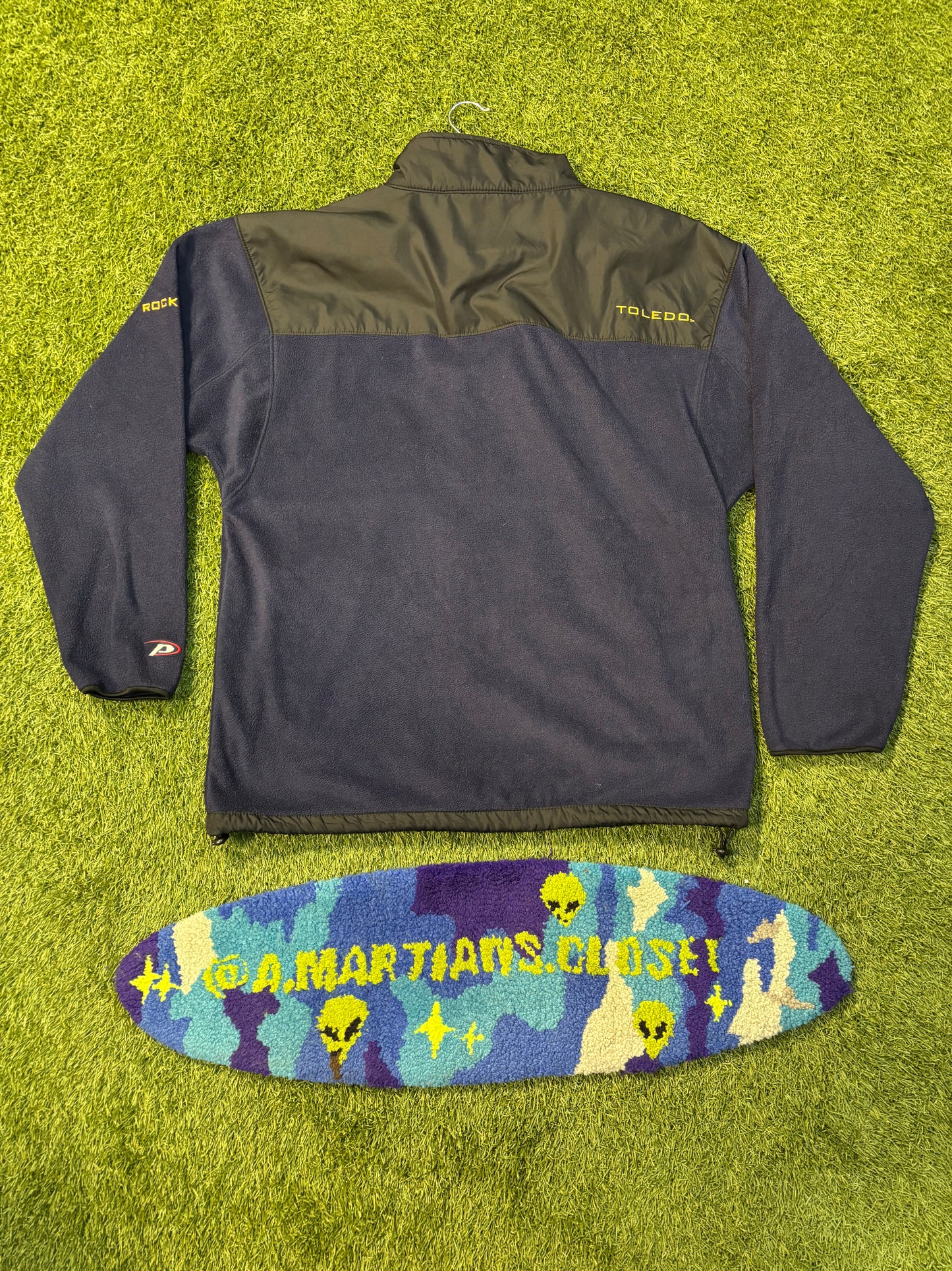 Navy Blue and Black Proplayer Toledo Rockets Fleece Jacket Size XL