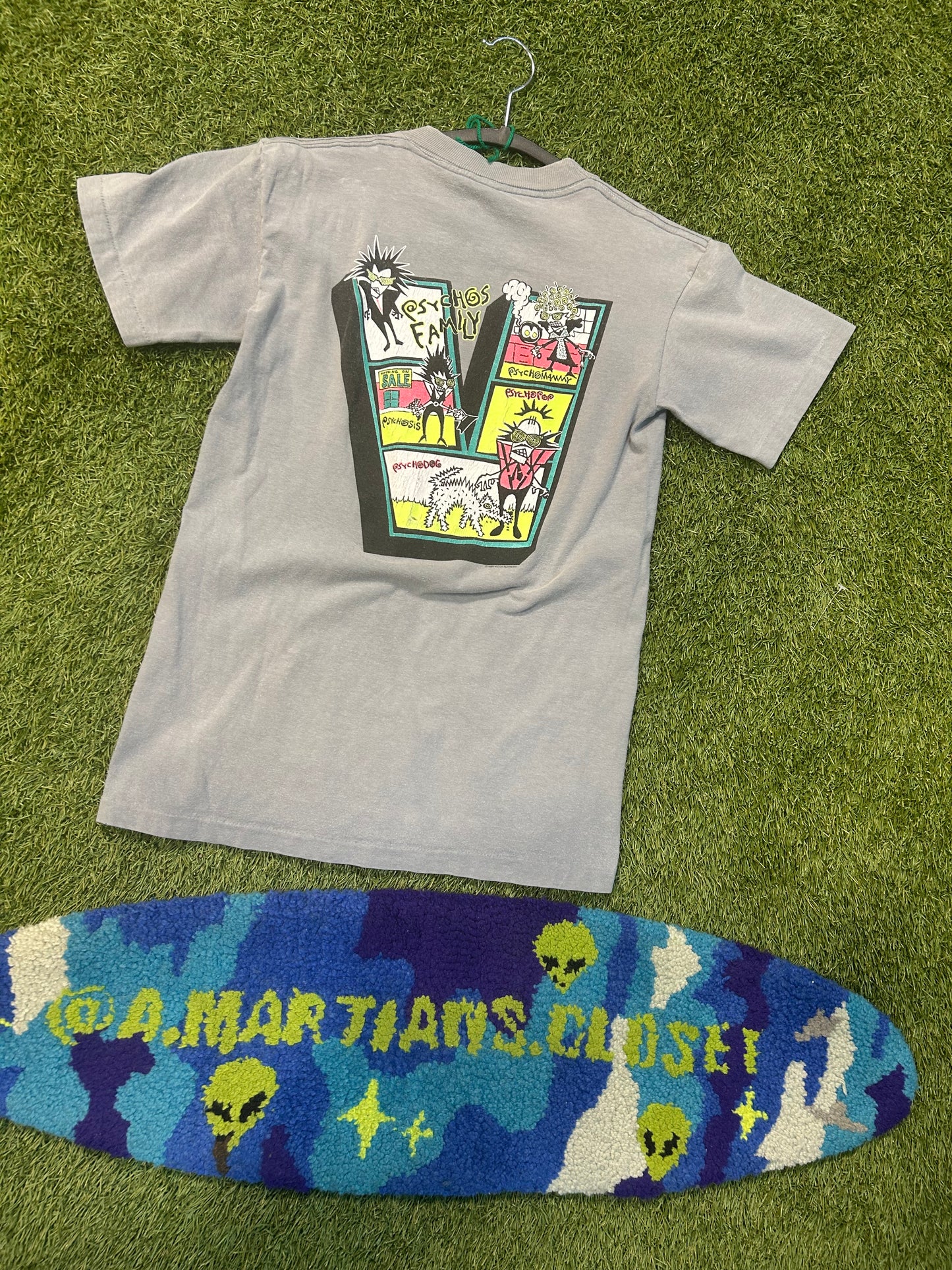 Rare Vintage 1989 Vision Streetwear Skateboard Pychos Family Tee