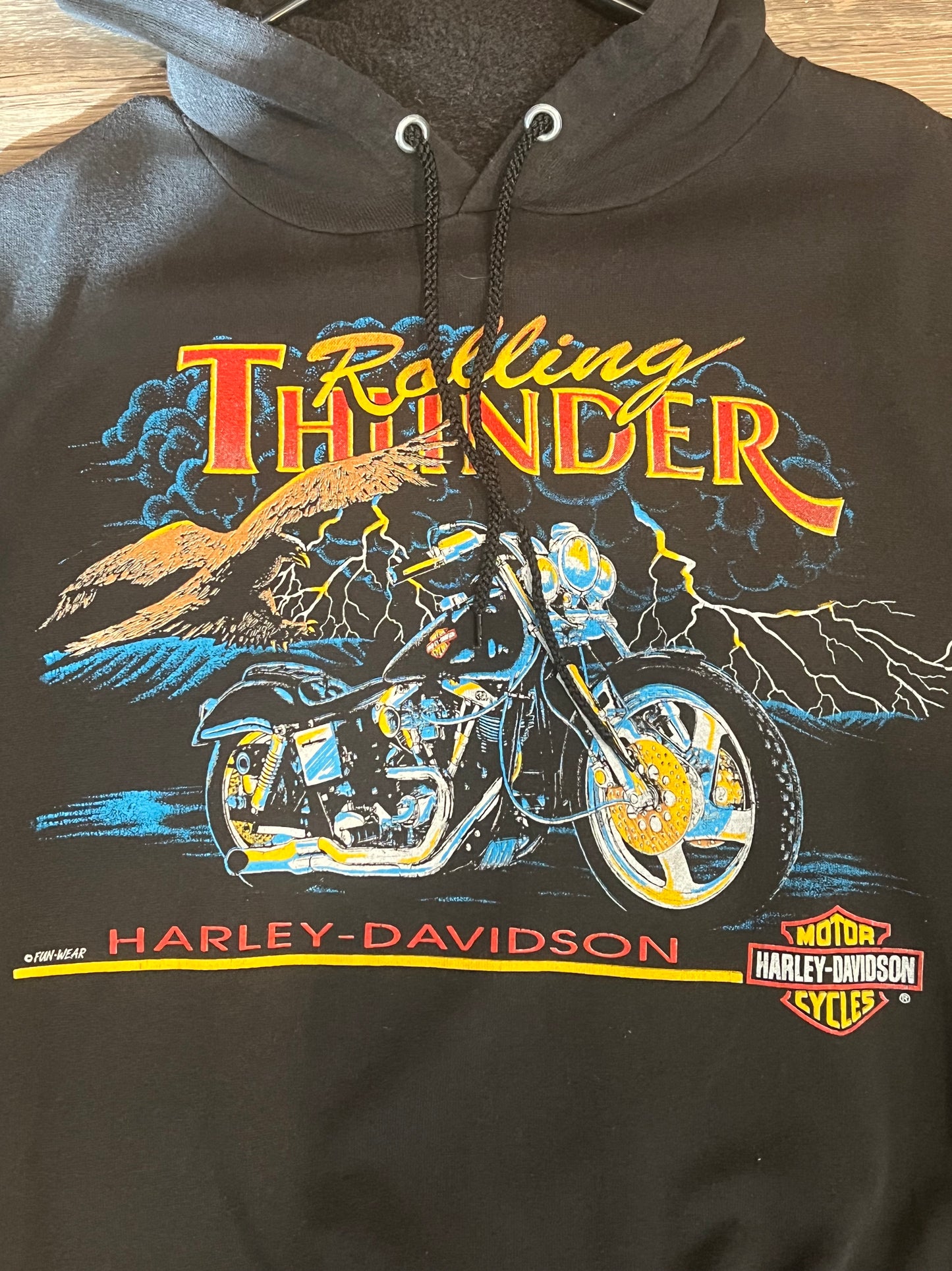 Vintage Harley Davidson Sleeveless Hoodie