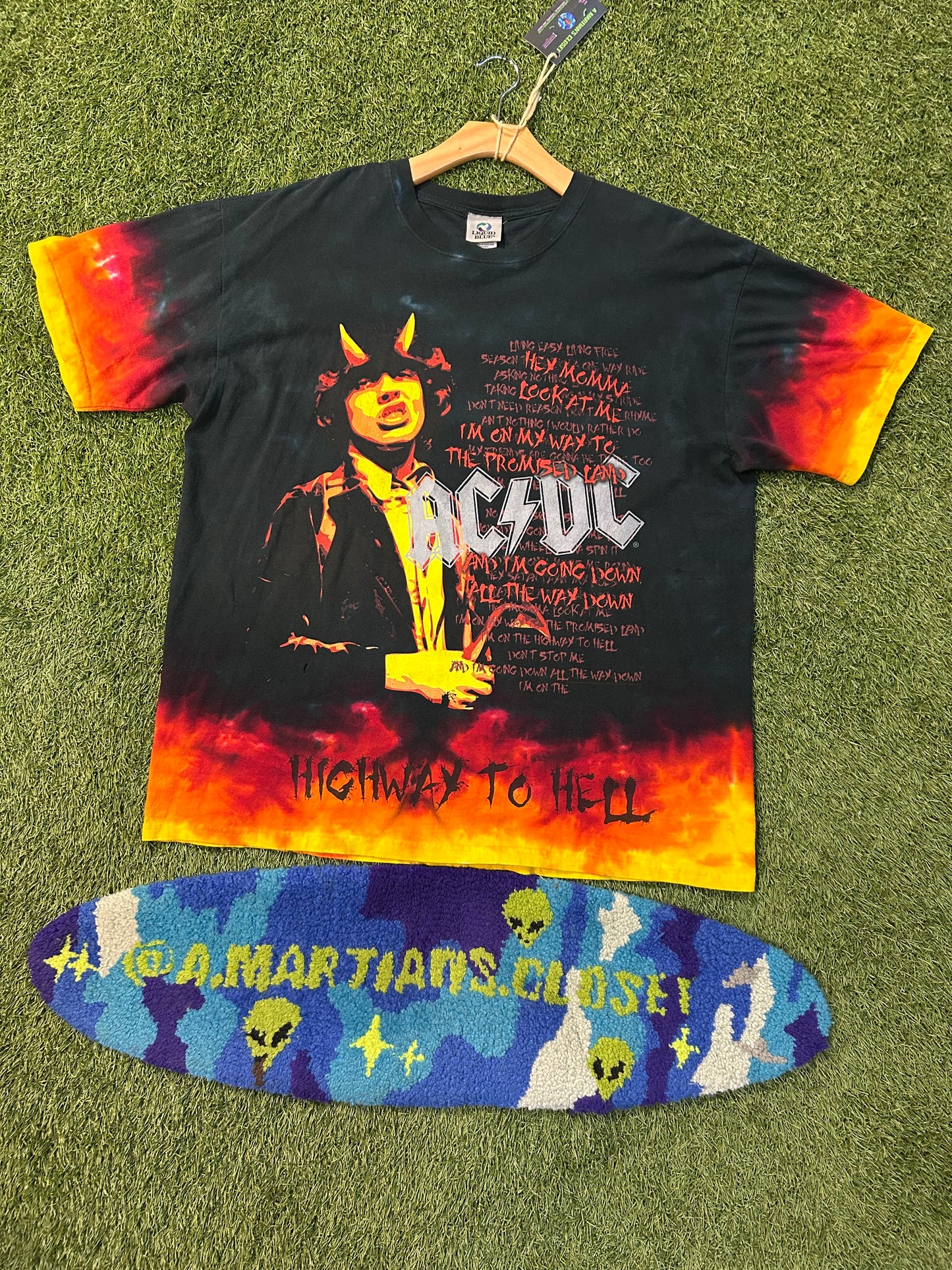 Vintage Liquid Blue AC DC Highway To Hell Band Tee