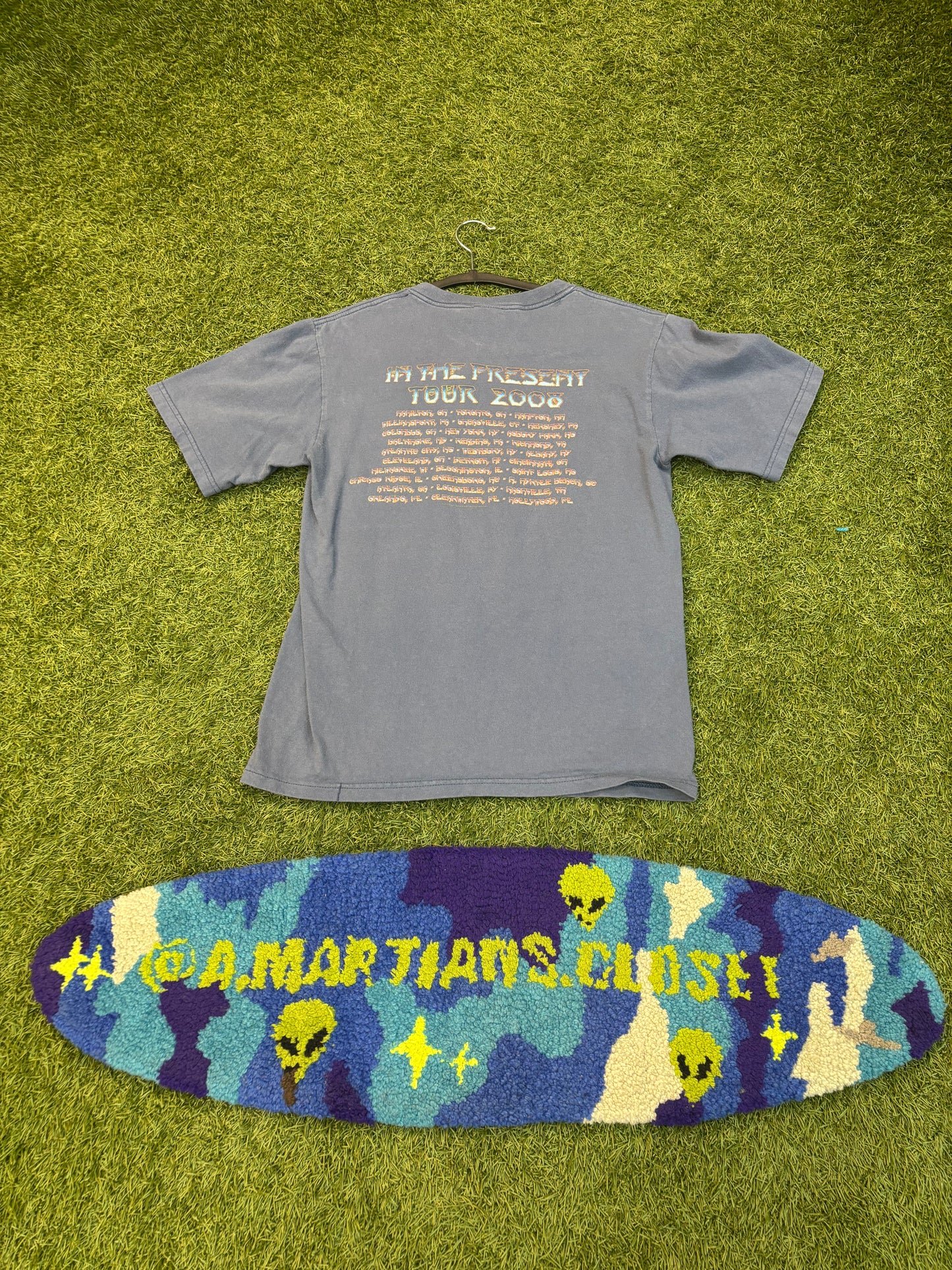 2008 Yes In The Present Blue Tour Tee