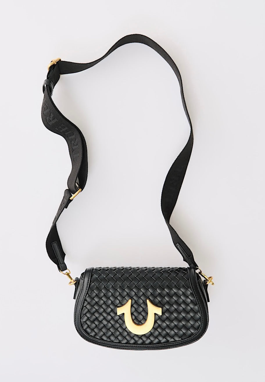 True Religion Women’s Woven Flap Bag