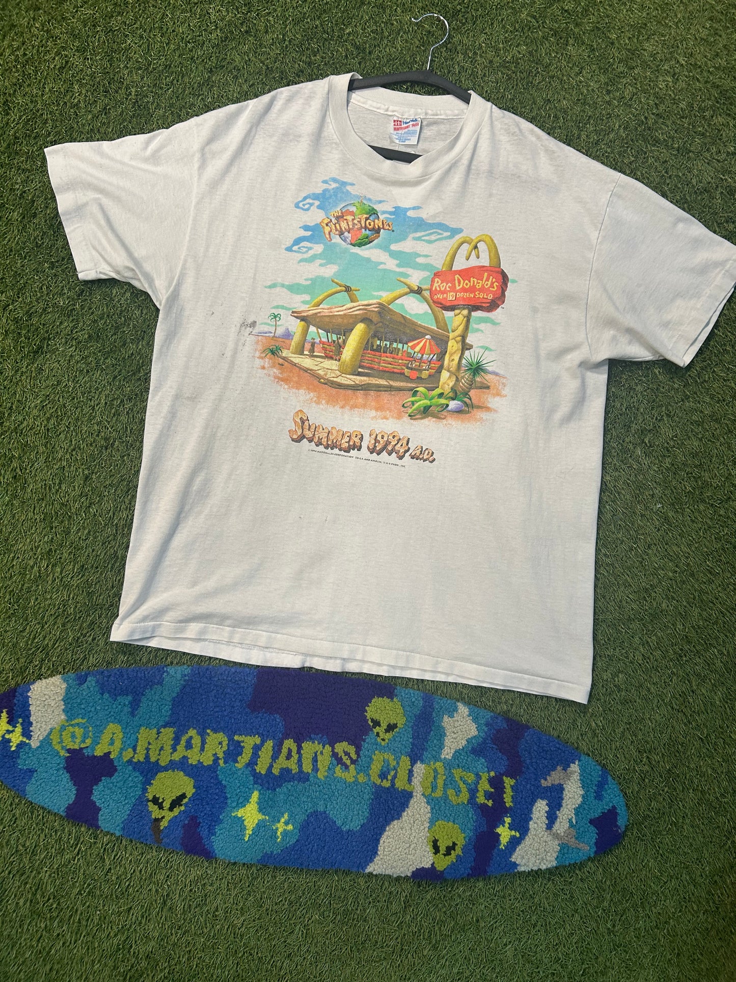 Vintage 1994 McDonalds Flintstones Promo Tee