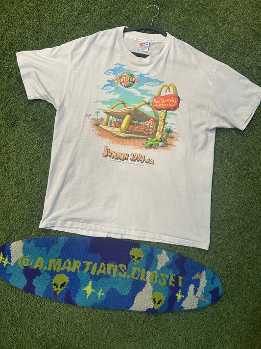 Vintage 1994 McDonalds Flintstones Promo Tee