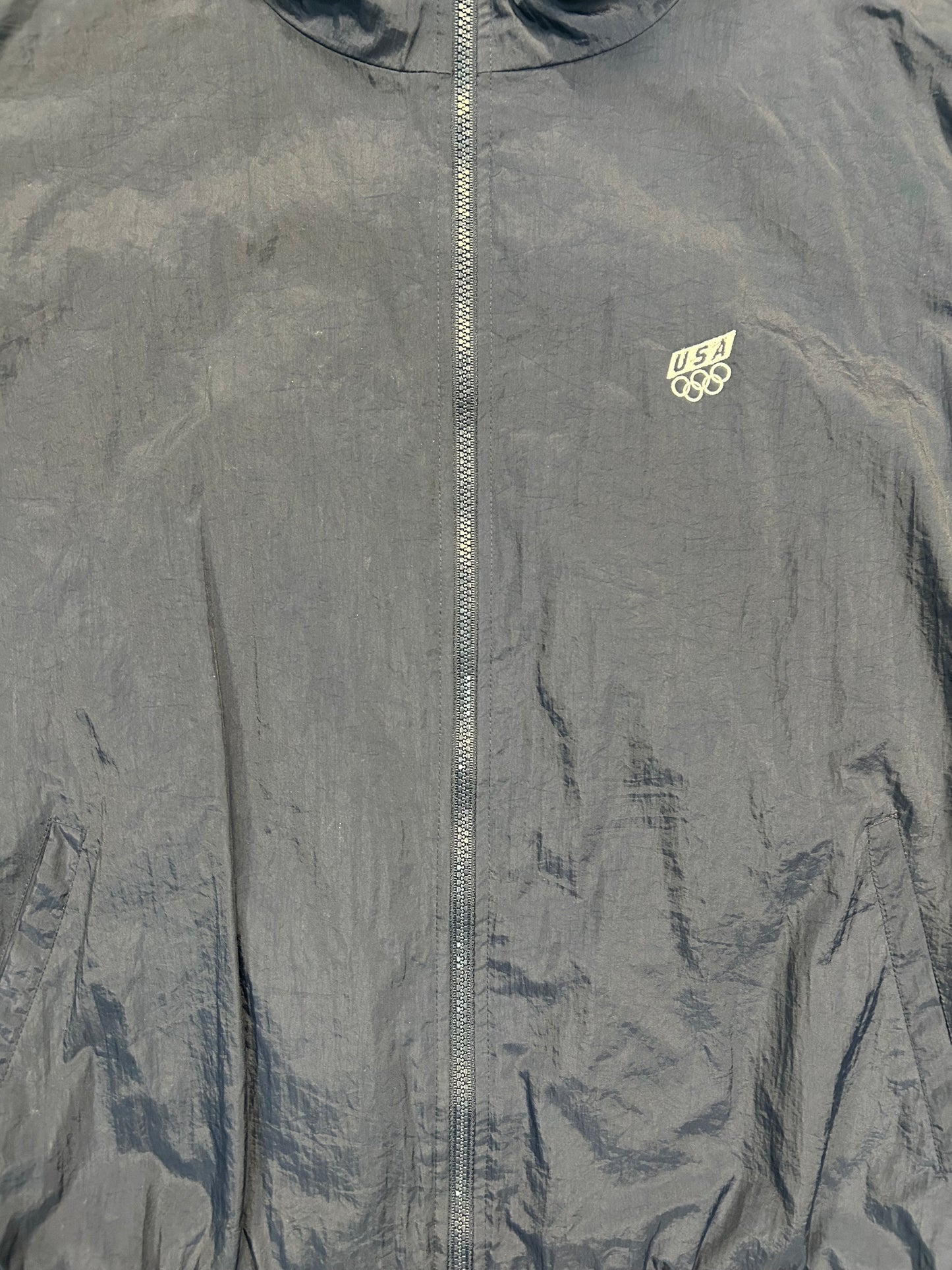 Vintage Olympics Team USA Navy Blue Track Jacket