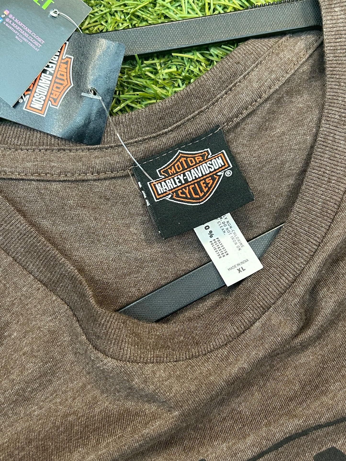 New Age Harley Davidson Olathe Kansas Bone Face Back Hit Tee