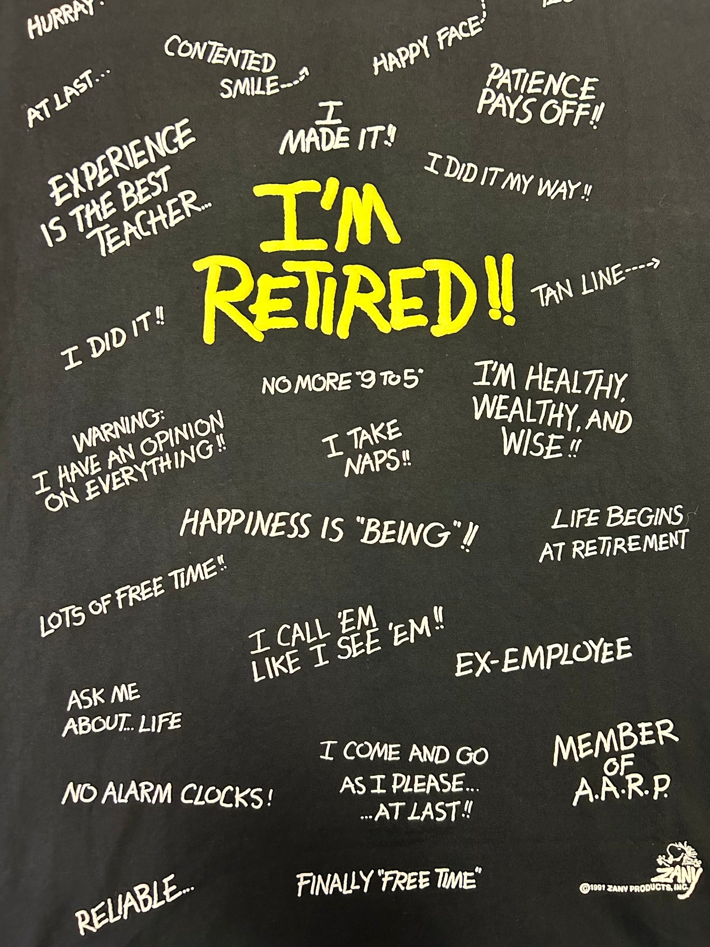 Vintage 1991 I’m Retired Tee