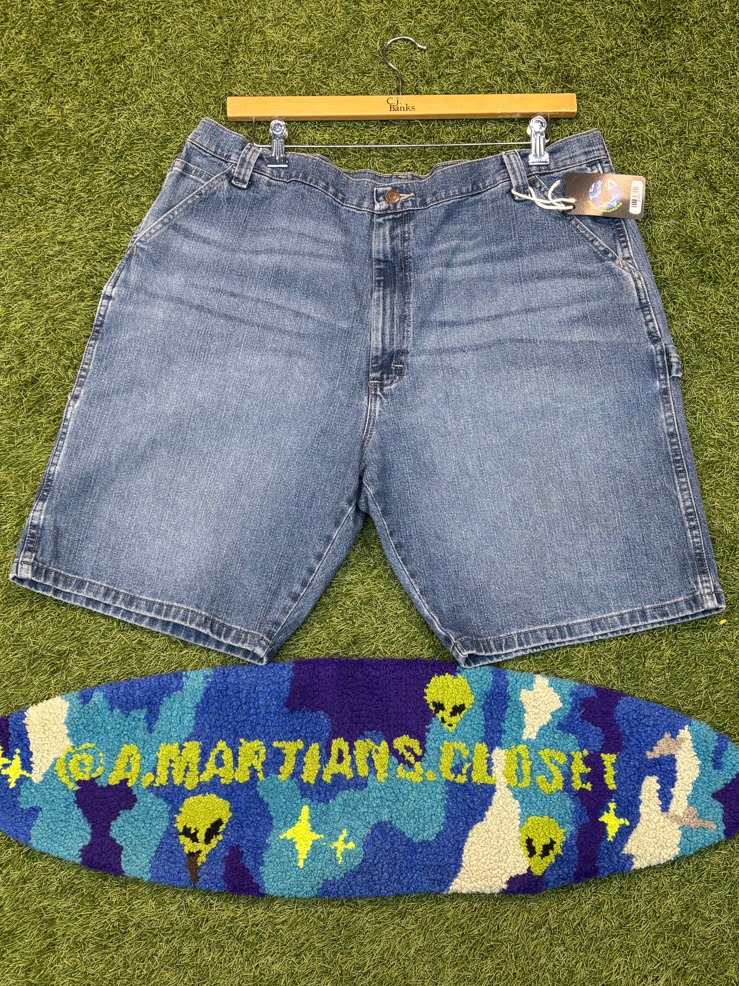 Medium Wash Carpenter Wrangler Jorts