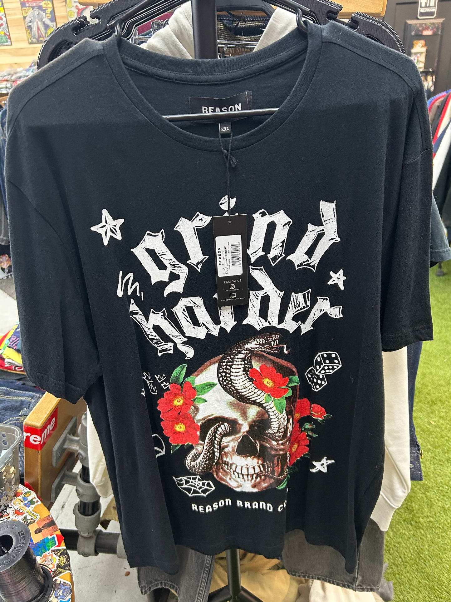 Reason Brand Grinder Harder Tee