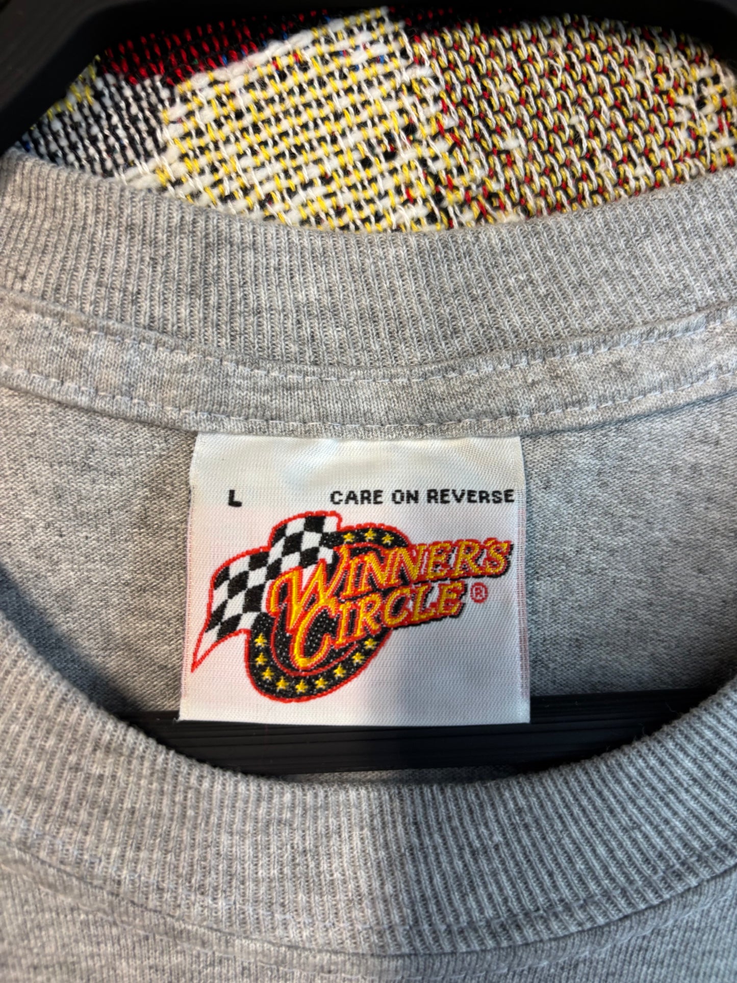 2008 Dead stock Dale Jr Mountain Dew Amp Energy NASCAR T-Shirt Size Large Winners circle tag