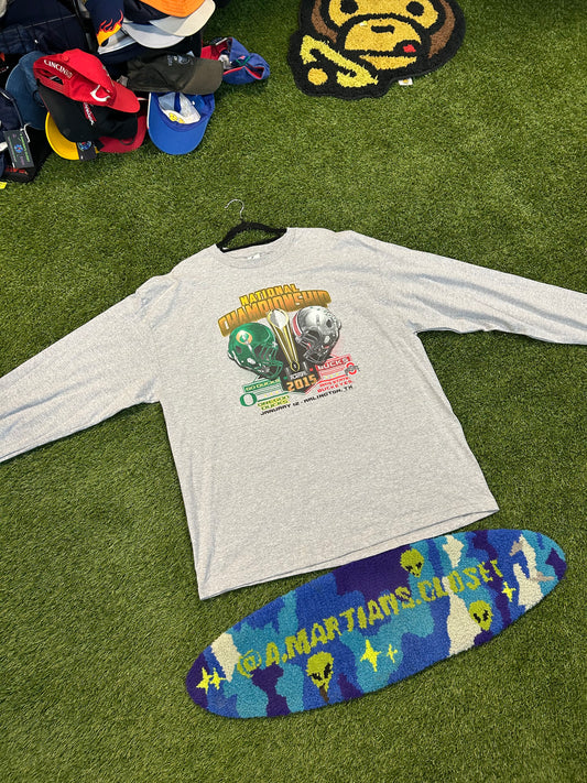 2015 Oregon Ducks vs Ohio State Buckeyes L/Sleeve Tee