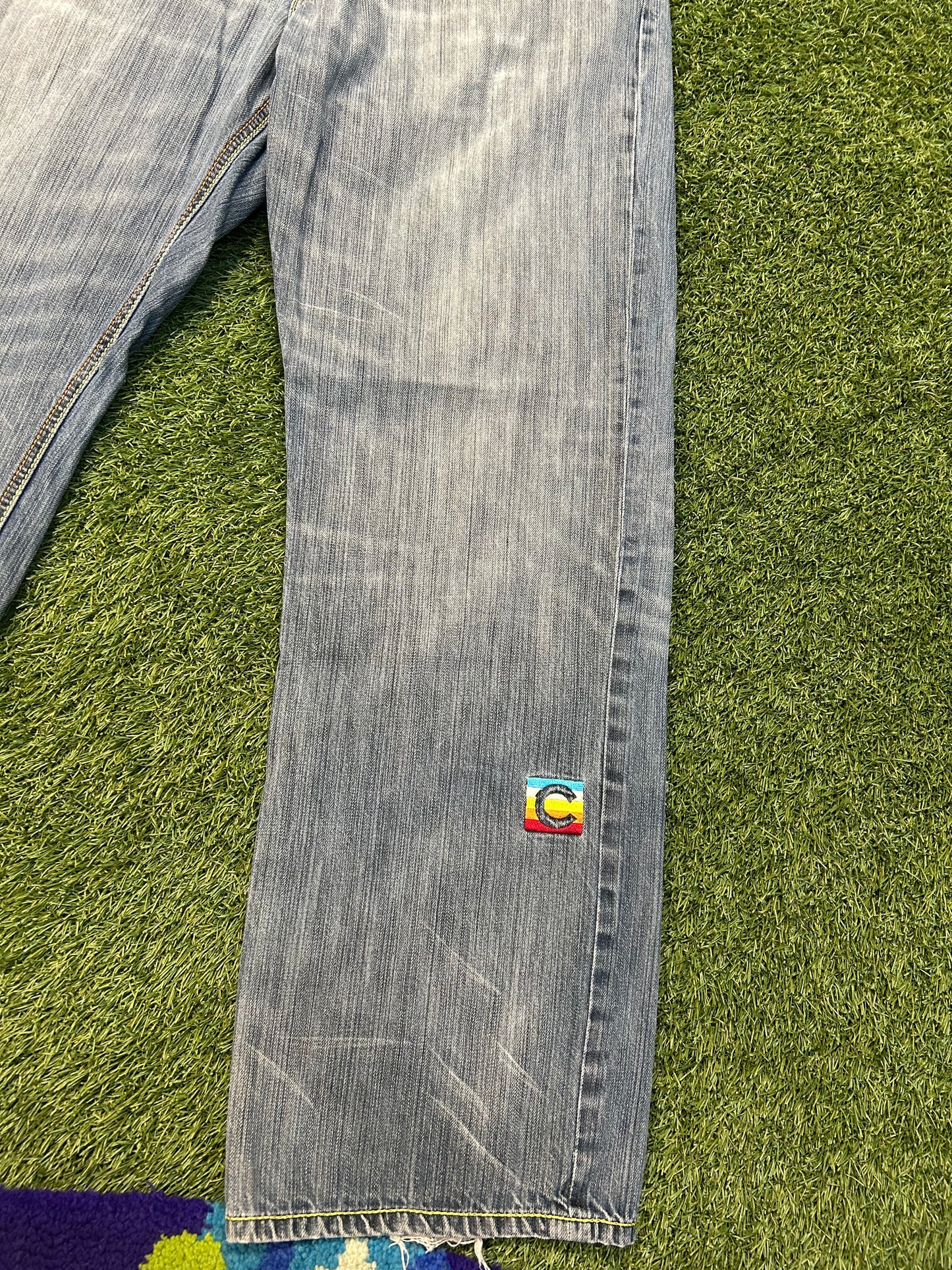 Y2K Coogi Multi Color Big G Jeans