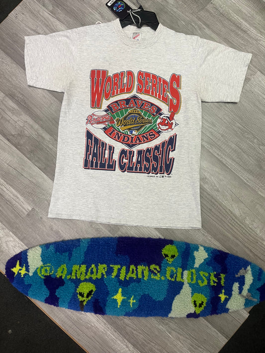 Rare Vintage 1995 Cleveland Indians World Series Fall Classic Tee