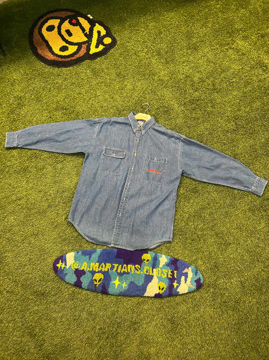 Vintage 1992 Acme Clothing Co. Looney Tunes Crew Denim Button Down