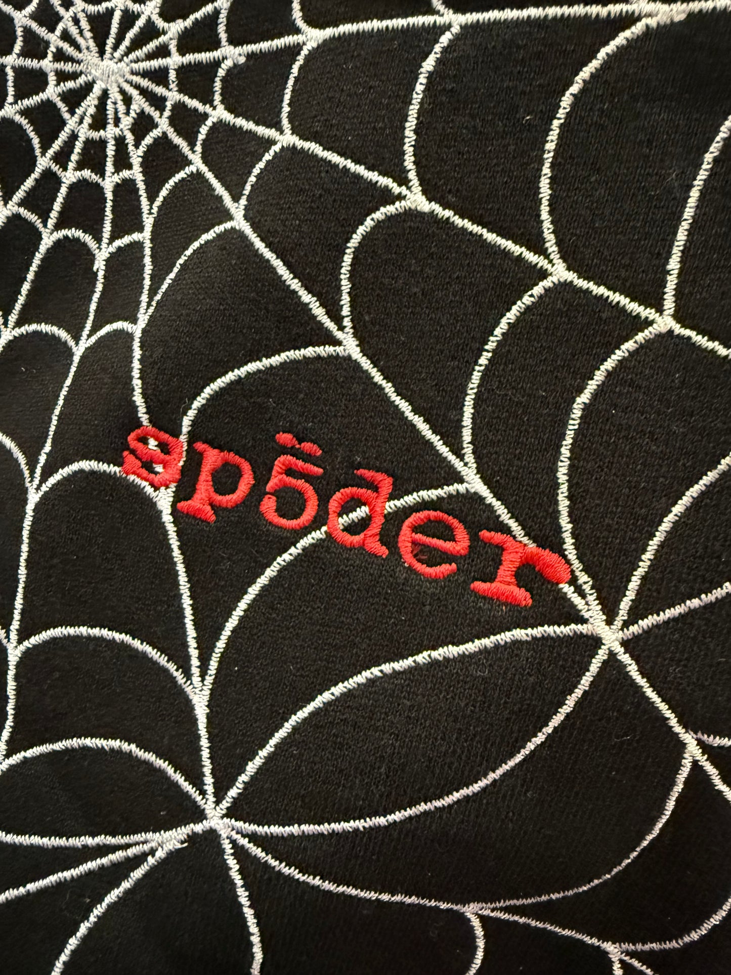 SP5DER “Embroidered Web” AOP Sweatpants