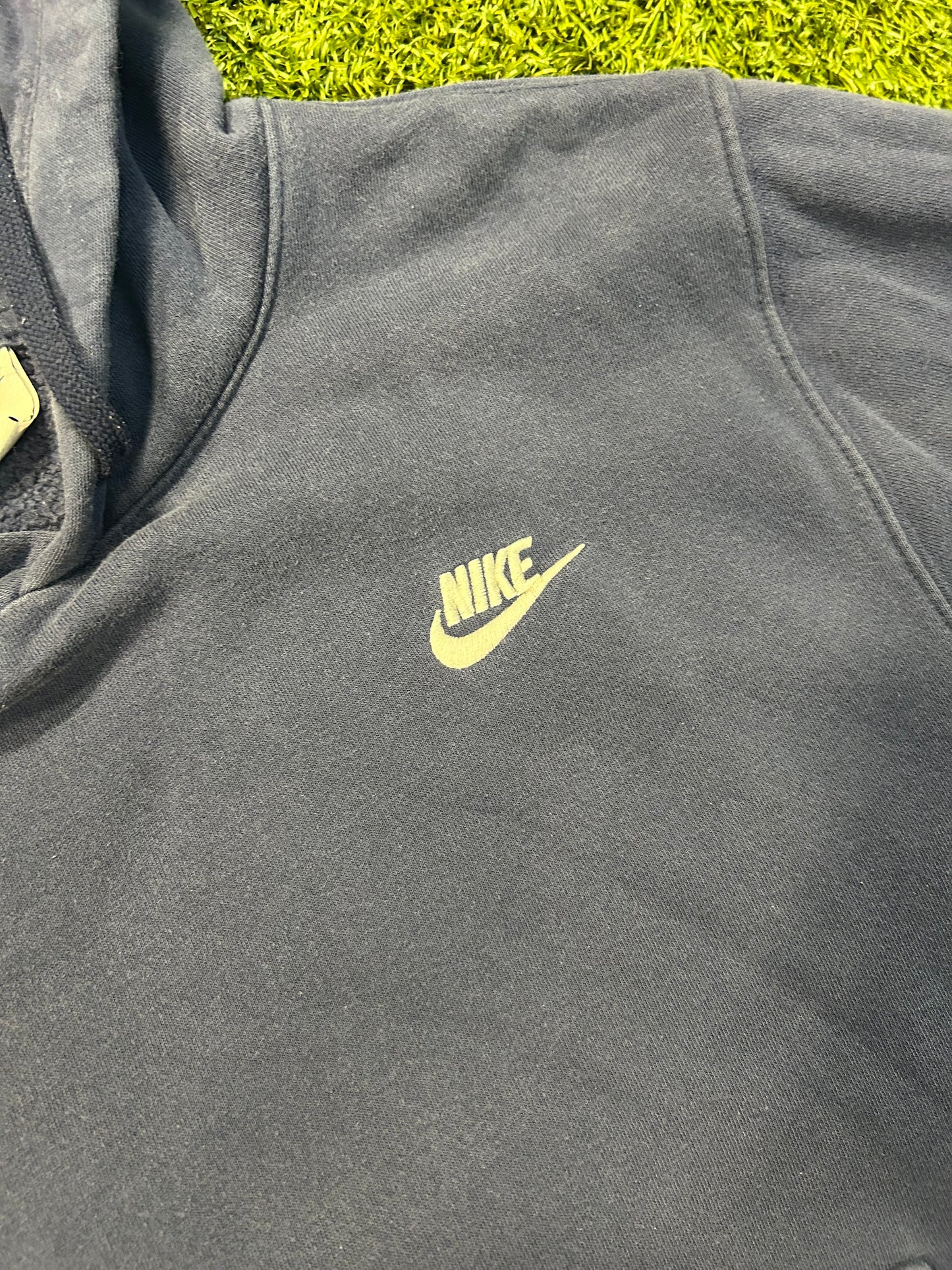 Y2K Nike Hoodie Navy Small Logo