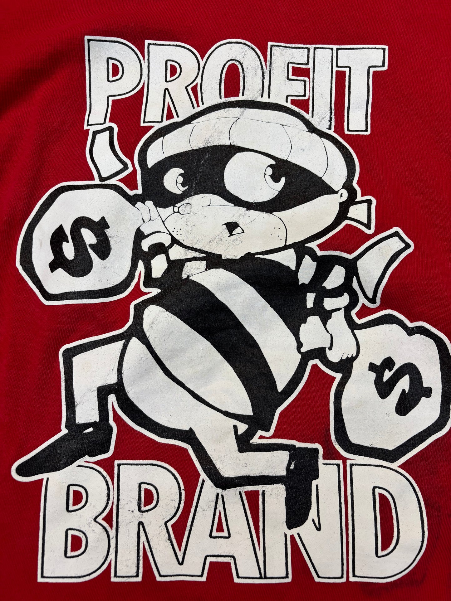 Cash Money" Graphic Red Tee