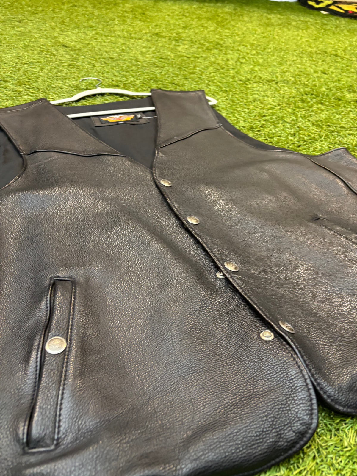 Vintage Harley Davidson Leather Vest