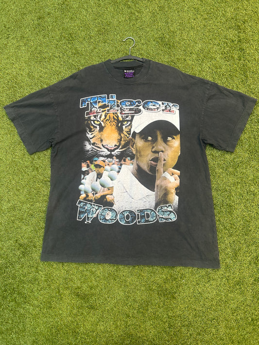 Vintage 1997 Tiger Woods Rap Tee Bottleg