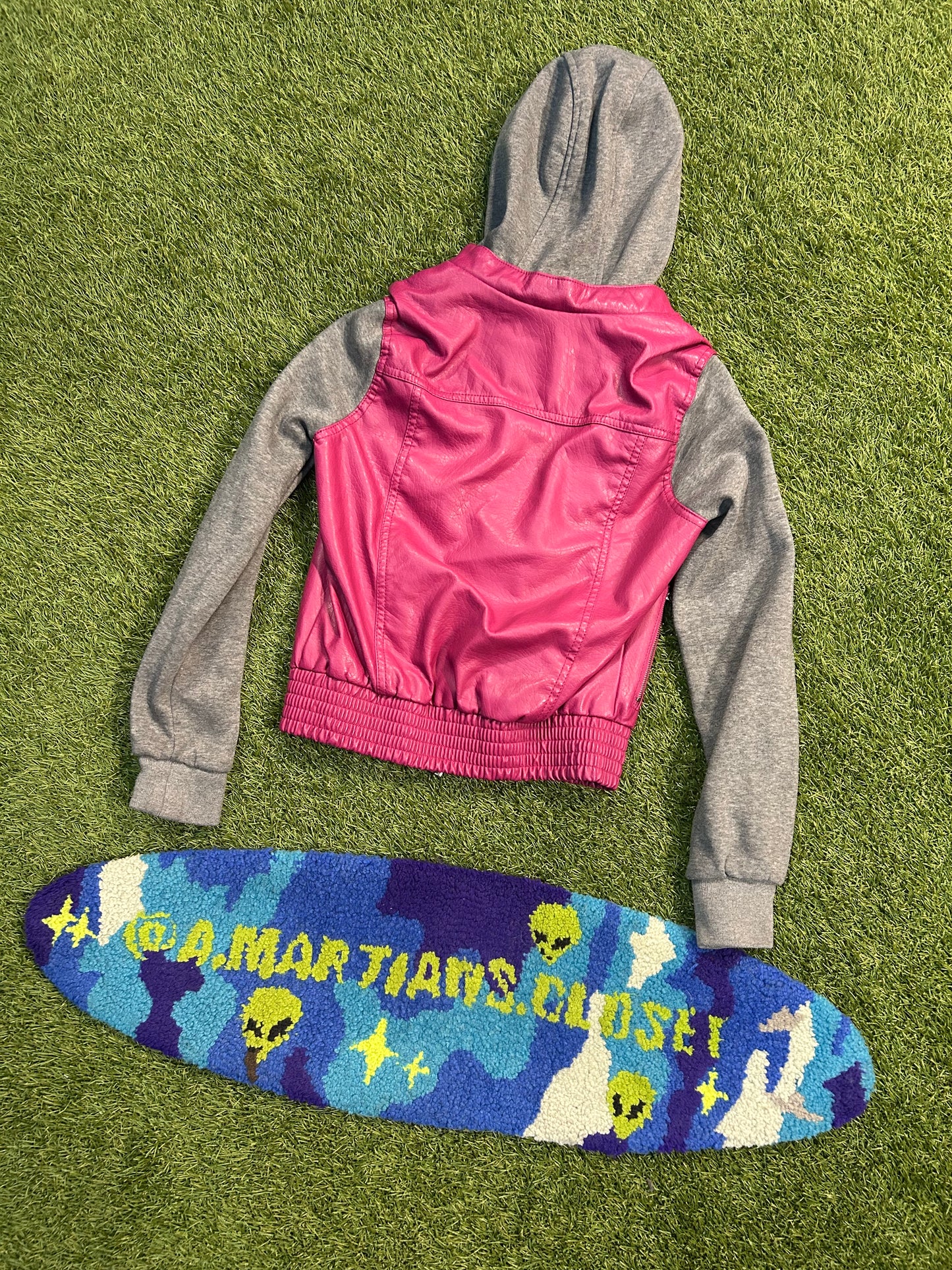 Beverley Hills Polo Club Pink Leather Jacket