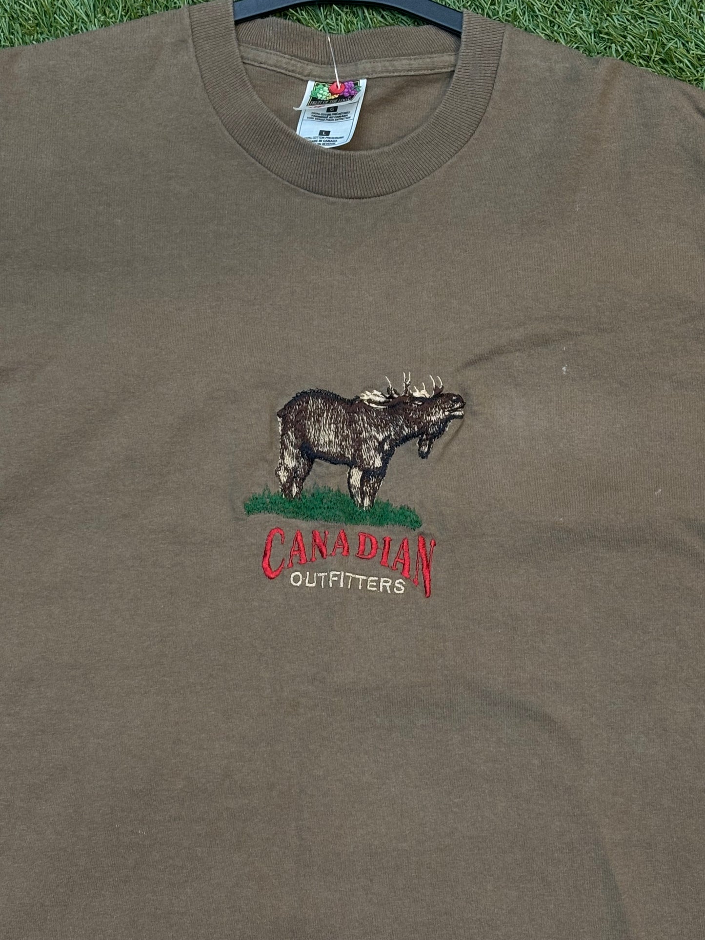 Y2K Fruit of the Loom Canadian Outfitters Moose Tee