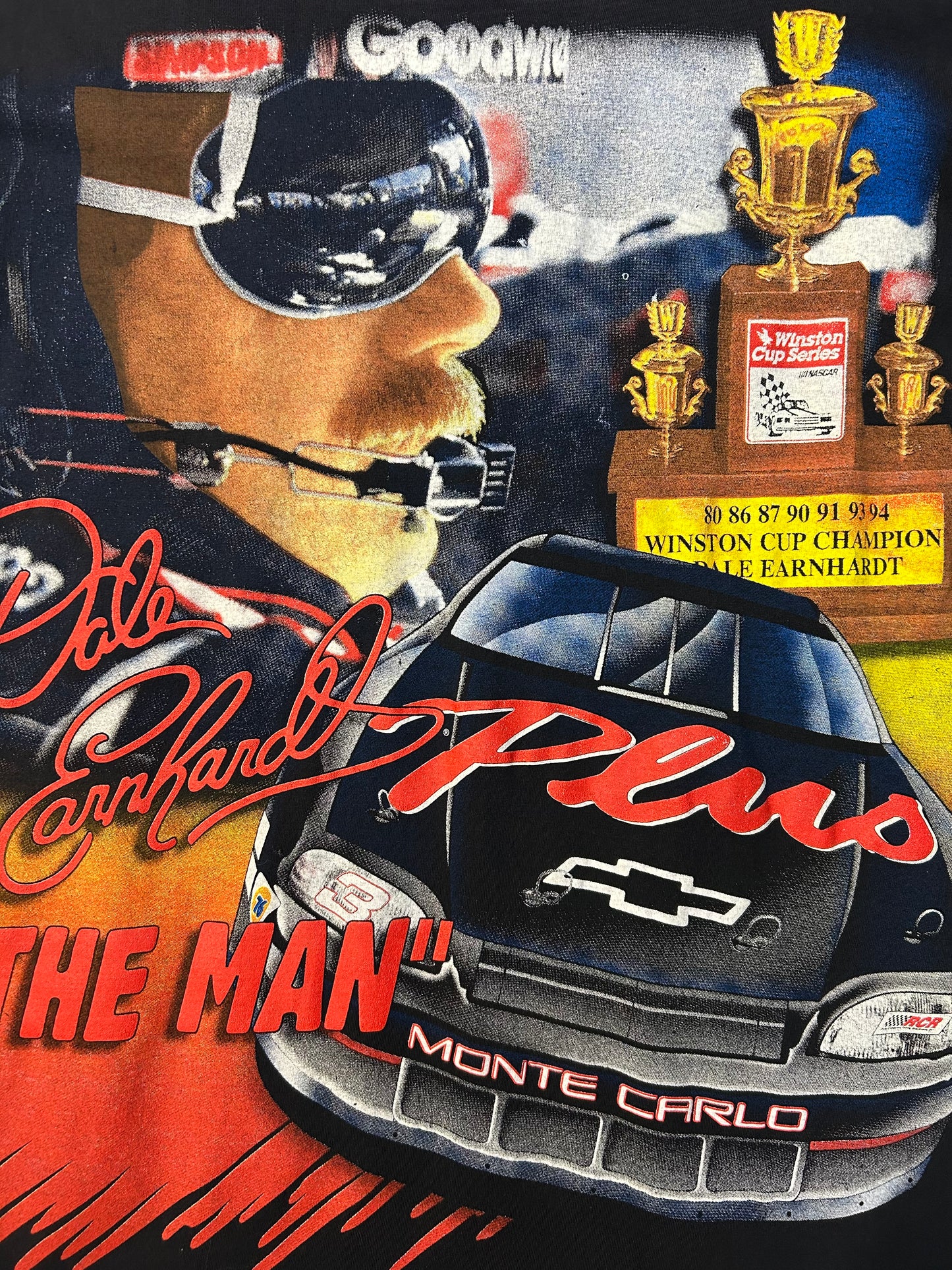 Vintage 1992 Dale Earnhardt Evolution Of The Man AOP NASCAR Tee