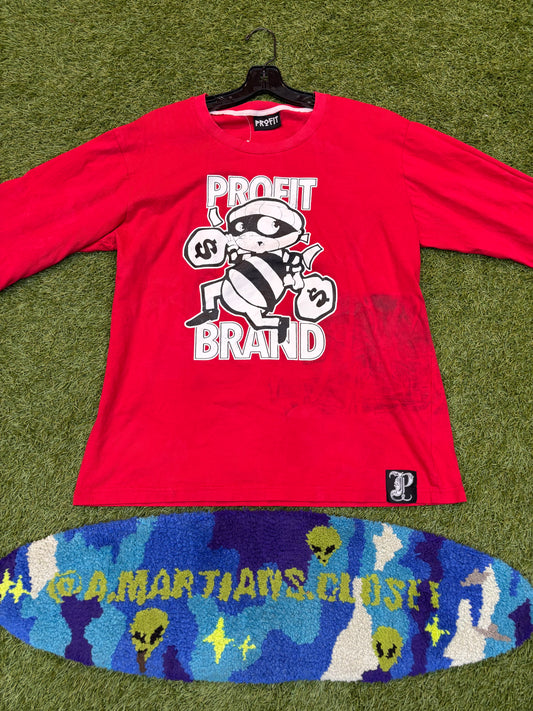 Cash Money" Graphic Red Tee