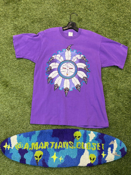 Vintage Fruit of the Loom Native American Dream Catcher Tee