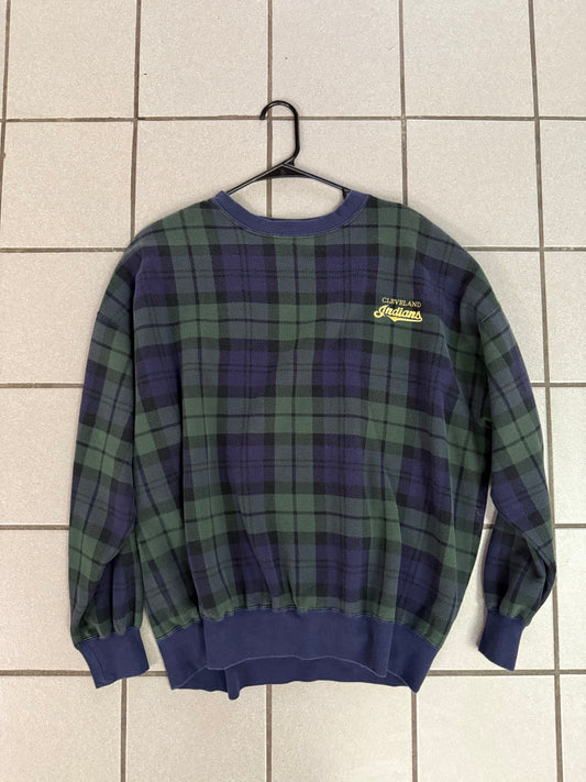 Vintage Plaid Cleveland Indians Crewneck