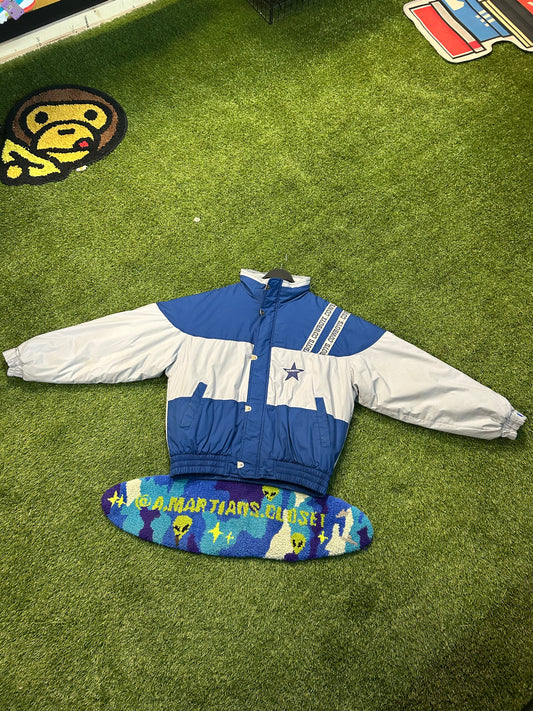 Vintage 90s Official NFL Dallas Cowboys Coat W/Built In Hood